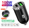 Auto Ladegerät USB-C & USB A Zigarettenanzünder 2in1 Ladeadapter KFZ 100w Auto