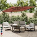 Ampelschirm Sonnenschirm Gartenschirm Marktschirm mit Aluminium-Mast 3x3m/4x3n
