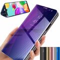 Spiegel Schutz Hülle für Samsung Galaxy A41 Smart View Case Tasche Flip Cover