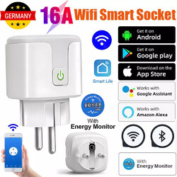 16A Smart Steckdose Tuya WIFI WLAN Home Socket Alexa Google Fernbedienung Timer