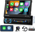 7inch Single Din Apple Carplay Car Stereo with Android Auto BT FM Radio + Camera