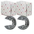 2X NK SPRITZBLECHE 282mm BREMSSCHEIBEN HINTEN PASSEND FÜR AUDI A3 SKODA SUPERB