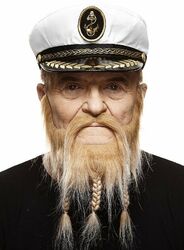 Captain Vollbart - Hochwertiger, selbstklebender Kunstbart aus Handarbeit