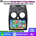 64GB DSP+Carplay Autoradio GPS Navi Für Nissan Qashqai J10 2006-2013 Android 13