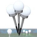 LUXUS KUGEL SOLARLEUCHTE 3er SET SOLARLAMPE AUßENLEUCHTE GARTENLEUCHTE 76506682