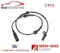 ABS SENSOR DREHZAHLFÜHLER PAAR HINTEN HERTH+BUSS ELPARTS 70660639 2PCS H NEU