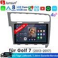 DAB+ Android 14 4+64G CarPlay Autoradio GPS Nav 4G Für VW Golf VII MK7 2013-2020