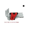 Innensechskant-Winkelstiftschlüssel-Satz, im Klapphalter,9-tlg1,5-10mm KS TOOLS