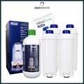 DeLonghi EcoDecalk Entkalker DLSC500 und 4x Wasserfilter kompatibel mit DLS C002