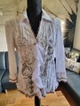 Biba Damen Bluse Crincle Weiß  Gr. 44