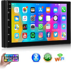 7" Android 13 Autoradio GPS Navi WiFi Bluetooth MP5 Player Doppel 2DIN 2+32GB