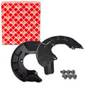 2x febi Spritzblech Bremsscheibe + Schrauben für VW POLO 4 5 UP A1 8X A2 vorne