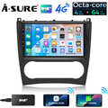 DAB+ 8-Core Android 14 Autoradio FM Navi für Mercedes Benz C-Klasse W203 2004-07