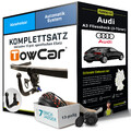 Anhängerkupplung abnehmbar für AUDI A3 Fliessheck +E-Satz EC 94/20 inkl. EBA