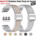 Metall Armband Quickfit für Garmin Fenix 8 7 7X 6 6X Pro 5 5X Forerunner 935 945