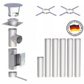 Edelstahl Schornstein Kamin Sanierung Bausatz V4A Ø130 150mm- 25 Jahre Garantie