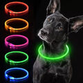 Hunde Katze Leuchtendes Halsband mit 3 Leuchtmodi in 9 Farben