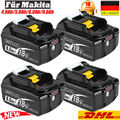 4x 18V 8000mAH Akku Für Makita BL1850 BL1830 LXT BL1860B Led Anzeige /Ladegerät