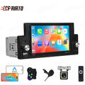 5.9" Autoradio 1Din Apple Carplay Android Auto Navi Touchscreen Bluetooth Kamera