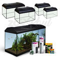 Aquarium Startup LED Komplett-Set Aquarienset Glasbecken Nano Glas Geschenkset