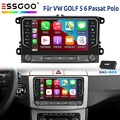 DAB+ Android 14 Autoradio 4+64G Carplay Für VW Touran Golf 5 6 Plus Caddy Jetta