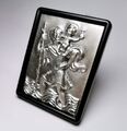 Sankt Christophorus St. Christopherus Schutzpatron Relief Plakette selbstklebend