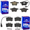 ATE BREMSBELAGSATZ SET VORNE+HINTEN für FORD GALAXY SEAT ALHAMBRA VW SHARAN