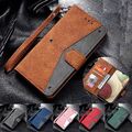 Leder Hülle Für Samsung S25 Ultra S24 FE S23 A55 A56 Magnet Handy Tasche Schutz