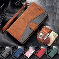 Leder Hülle Für Samsung S25 Ultra S24 FE S23 A55 A56 Magnet Handy Tasche Schutz