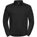 Russell Workwear Sweatshirt mit Polo-Kragen Langarm Pullover Hemd Longsleeve