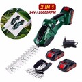 Für Makita Grasscheren Akku 2 in 1 Heckenschere Strauchschere Mit 2x Akku DE