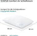 TEMPUR® Comfort Air atmungsaktives Schlafkissen 40 x 80 cm jede Schlafposition