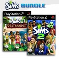 PS2 / Sony Playstation 2 Spiel - Die Sims 2: Gestrandet + Die Sims 2 mit OVP