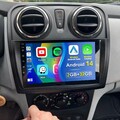 CarPlay GPS NAVI WIFI 32GB Android 14 Autoradio Für Renault Dacia Logan 2 12-17
