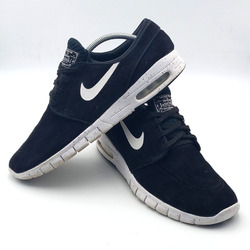 Nike SB Stefan Janoski Max Turnschuhe Herren Größe 9 UK Skateboardschuhe in schwarz