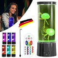 LED Quallen Lampe Lava Lampe Aquarium Nachtlicht Stimmungslicht Tischlamp Deko