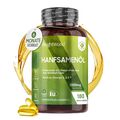 Hanföl - 180 Kapseln - Vegan Omega 3 - pflanzlich - kaltgepressetes Hanfsamenöl