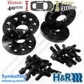 Spurplatten schwarz vorne 30mm & hinten 40mm/Achse u.a.: Audi TT 8J3 2006-2014