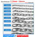 Ankerkette Edelstahlkette Langgliedrig Kurzgliedrig Kette Rundstahlkette V2A