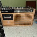 VEB Kombinat Berlin RFT Stern Radio Recorder R 160 von DDR Zeit Holzoptik Antik 