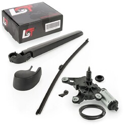 Scheibenwischer Heckwischer Dichtung Set Wischermotor Düse hinten für Audi A8 B8