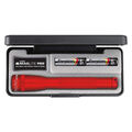 MAGLITE® SP2P037 Mini Pro LED Taschenlampe in Rot inkl. 2 AA Batterien & Box