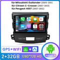 Android 13 Autoradio GPS Für Mitsubishi Outlander/Citroen C-Crosser Peugeot 4007