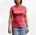Vintage T-Shirt Größe 14 Retro 90er rosa Festival Sommer einzelner Stich 100 % Baumwolle
