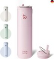 BOTTLE BOTTLE Isolierte Edelstahl Trinkflasche 750 ml mit Strohhalm, Deckel