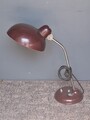 Helo Vintage Schreibtischlampe, Art Deco, Midcentury, Bauhaus, 50er Rot - Braun