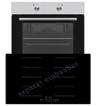 Einbauherd Set Backofen Heißluft Grill 77cm Induktionskochfeld 2 Flexzonen