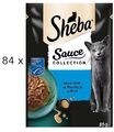 (€ 11,20 /kg) SHEBA Sauce Collection Sauce Lover mit Thunfisch - Fisch 84 x 85 g