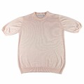 Peter Hahn Damen Kurzarm Pullover Reine Tasmanische Wolle Rosa Pfirsich Größe 16