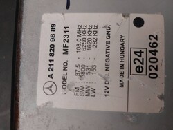 Mercedes-Benz E W211 2006 Vorne Radio CD-Player DVD-Player Navigation TIN31367